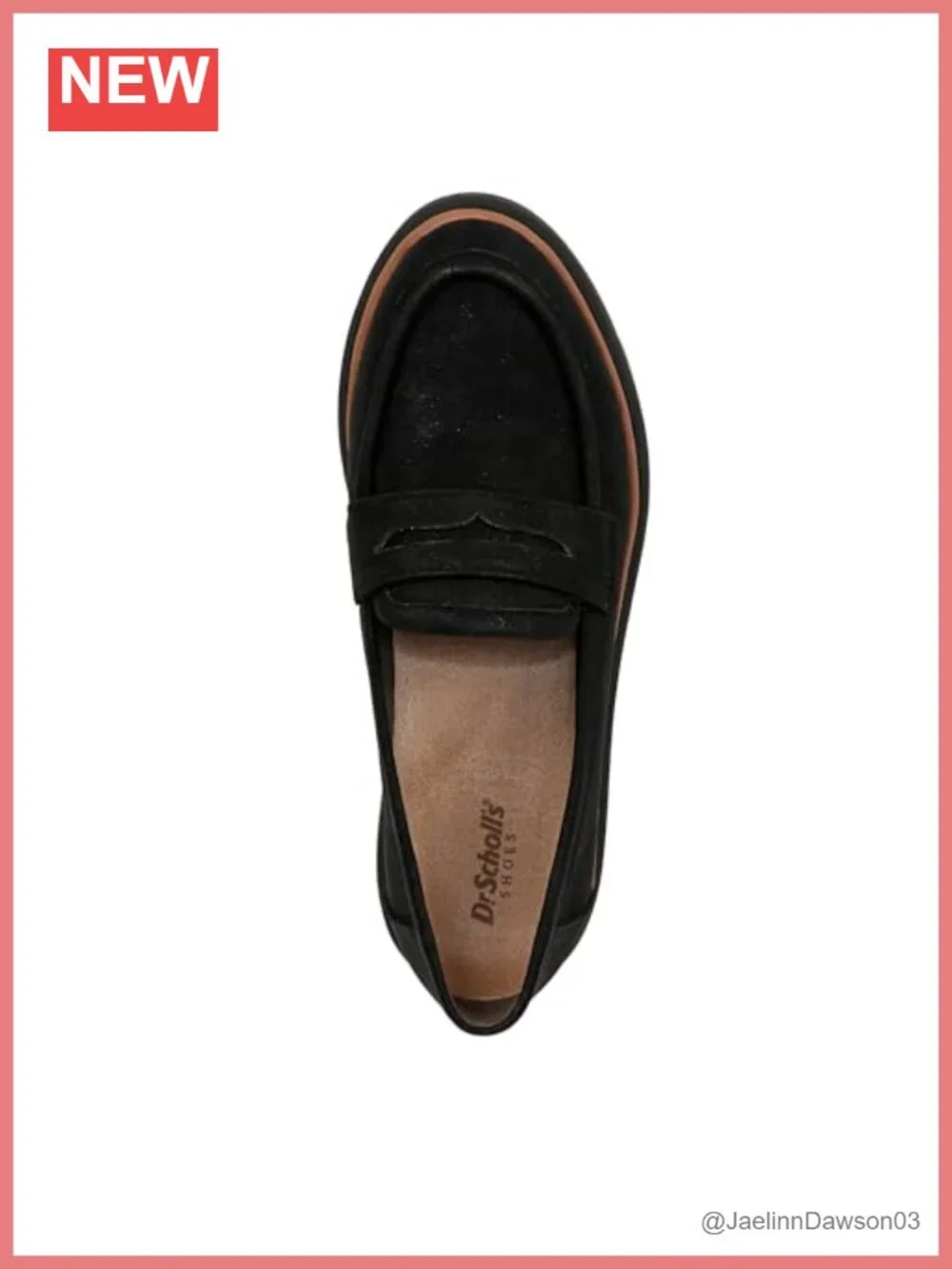Faux Leather Slip-On Loafers with Wedge Heel & Lug Sole